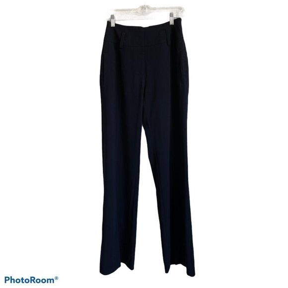 CAbi Black Career Wide Leg Trousers - size 4 - Picture 1 of 13